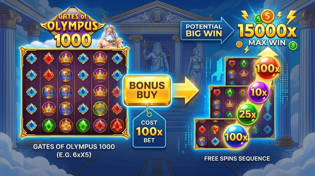 Gates of Olympus 1000 Bonus Buy and Big Wins