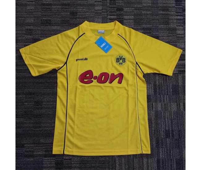 Borussia Dortmund Champions League Retro Soccer Jersey 2001-2002