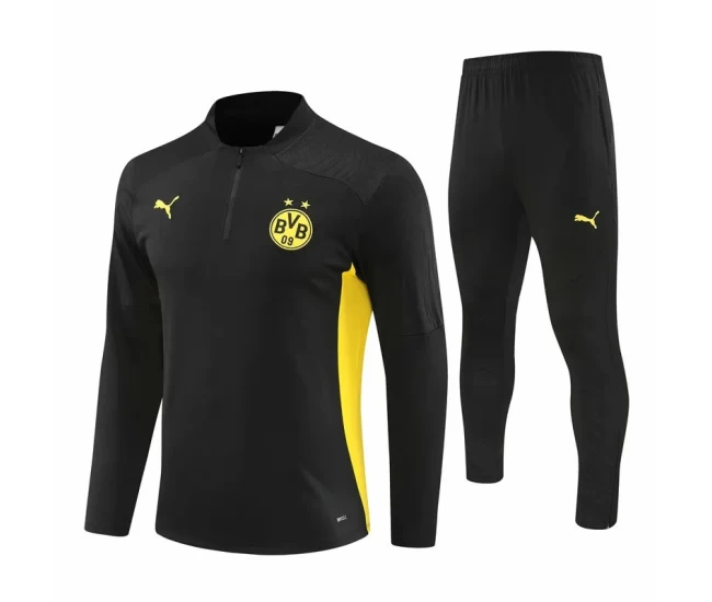 Borussia Dortmund Black Training Technical Soccer Tracksuit 2024-25