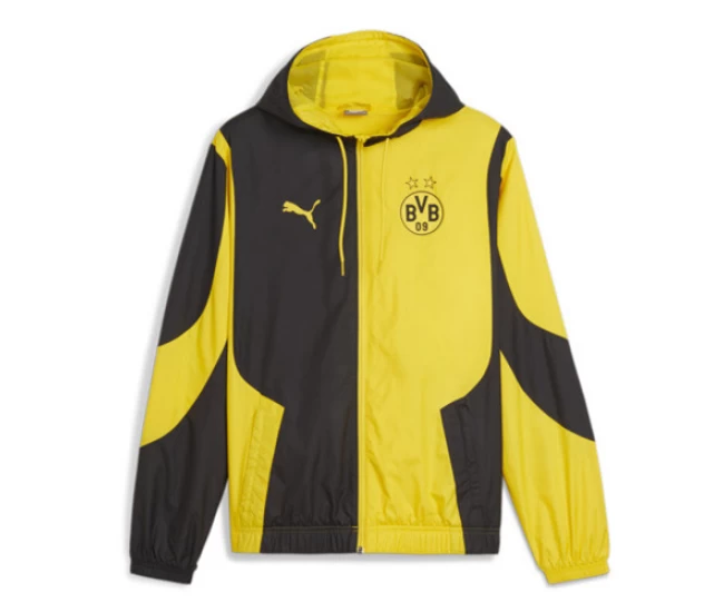 Borussia Dortmund Mens Pre-Match Windbreaker 2024