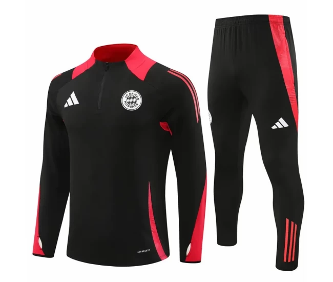 FC Bayern Munich Black Training Technical Soccer Tracksuit 2024-25