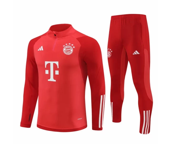 FC Bayern Munich Red Training Technical Soccer Tracksuit 2024-25