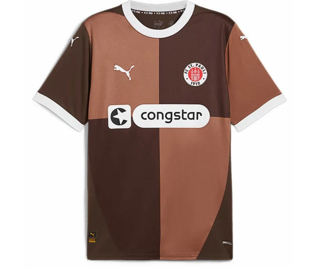 St Pauli Mens Home Soccer Jersey 2024