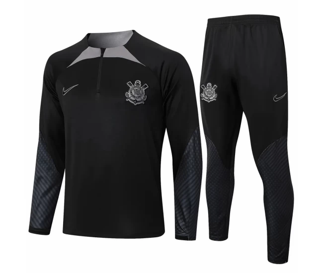 Corinthians SP Black Training Technical Soccer Tracksuit 2024-25