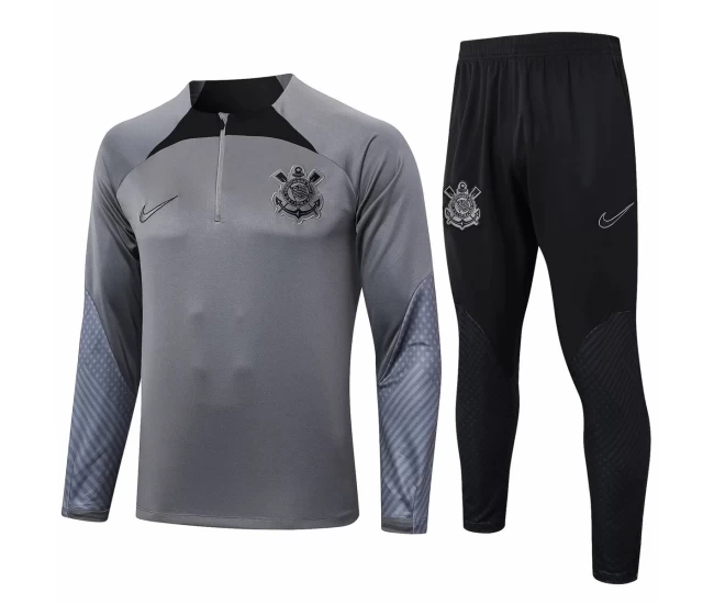 Corinthians SP Grey Training Technical Soccer Tracksuit 2024-25