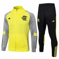 CR Flamengo Yellow Training Presentation Soccer Tracksuit 2024-25