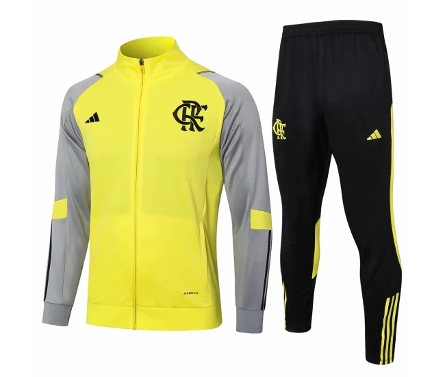 CR Flamengo Yellow Training Presentation Soccer Tracksuit 2024-25