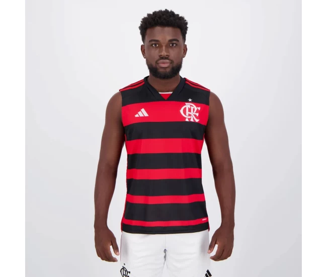 Flamengo Mens Home Sleeveless Soccer Jersey 2024