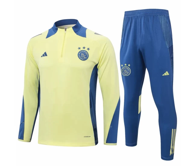 Ajax Amsterdam Yellow Training Technical Soccer Tracksuit 2024-25