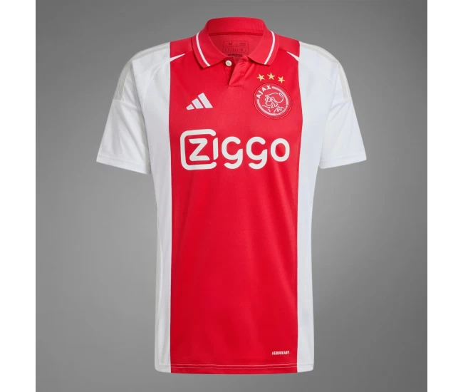 Ajax Mens Home Soccer Jersey 2024-25