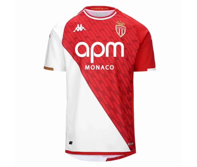 As Monaco Mens Home Soccer Jersey 2023