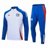 Olympique Lyon White Training Technical Soccer Tracksuit 2024-25