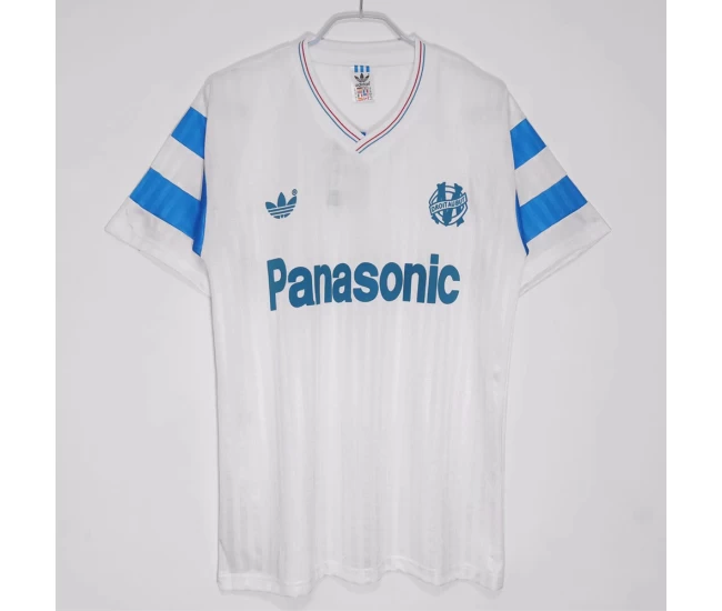 Olympique Marseille Home Retro Soccer Jersey 1990