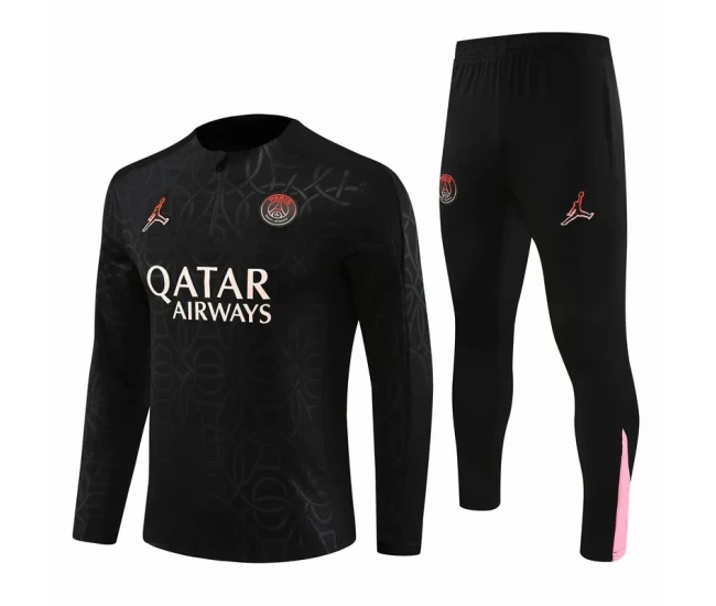 Jordan PSG Black Training Technical Soccer Tracksuit 2024-25