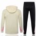 Jordan PSG Beige Training Hooded Technical Soccer Tracksuit 2024-25