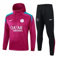 Paris Saint-Germain Maroon Training Hooded Technical Soccer Tracksuit 2024-25