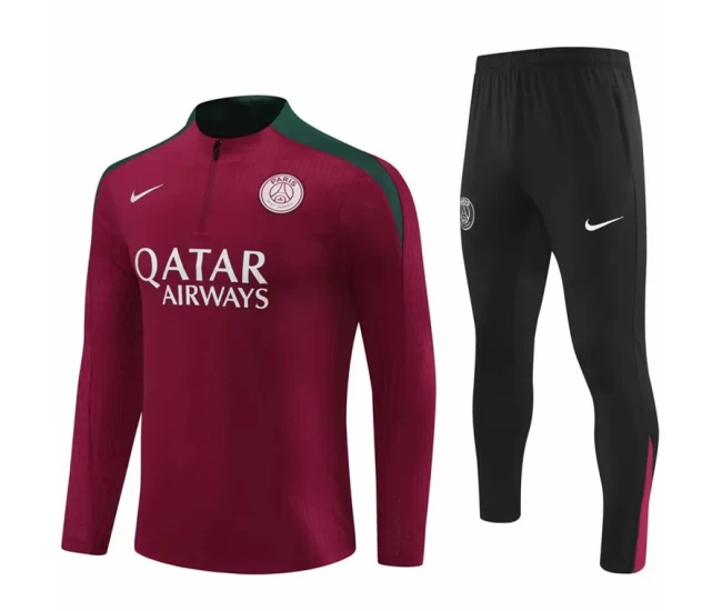 Paris Saint-Germain Red Training Technical Soccer Tracksuit 2024-25