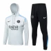 Paris Saint-Germain White Training Hooded Technical Soccer Tracksuit 2024-25