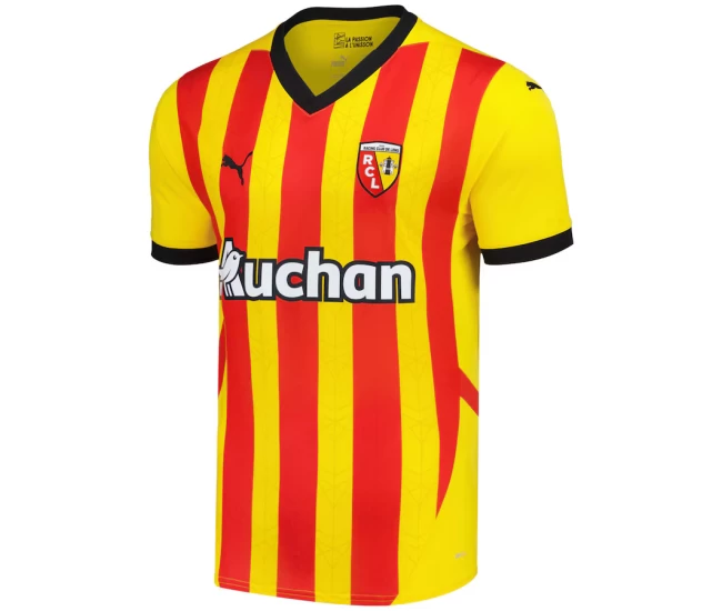 RC Lens Mens Home Soccer Jersey 2024