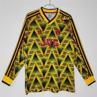 Arsenal FC Long Sleeve Away Retro Soccer Jersey 1990-1992