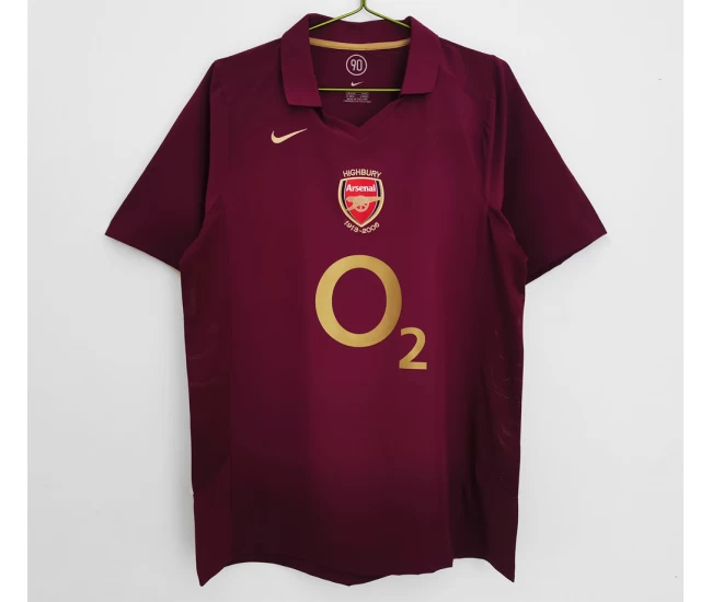 Arsenal FC Home Retro Soccer Jersey 2005-2006