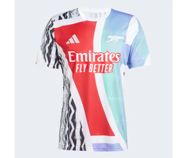 Arsenal Mens Pre Match Soccer Jersey 2024-25