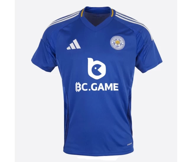 Leicester City Mens Home Soccer Jersey 2024