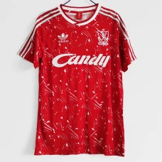 Liverpool FC Home Retro Soccer Jersey 1989-1991