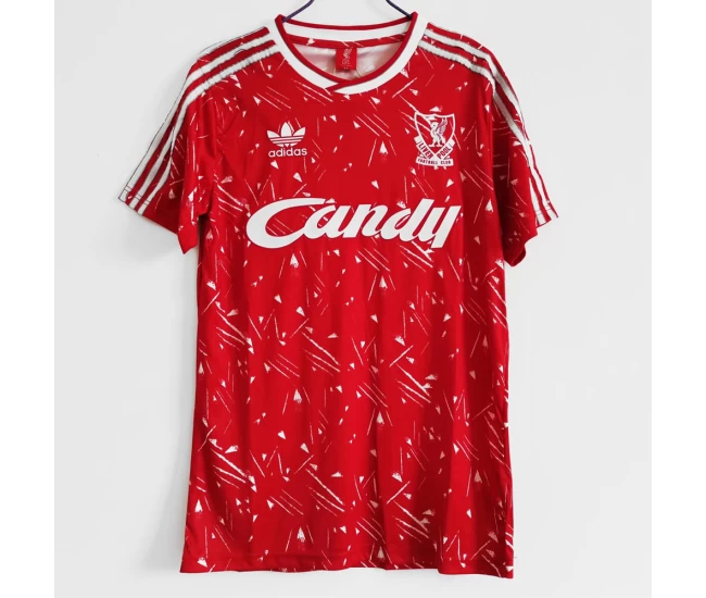 Liverpool FC Home Retro Soccer Jersey 1989-1991