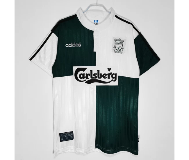 Liverpool FC Away Retro Soccer Jersey 1995-1996