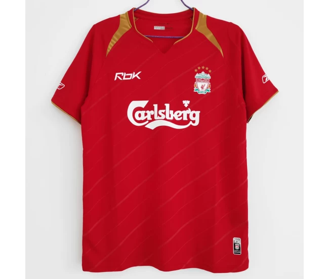 Liverpool FC Home Retro Soccer Jersey 2005-2006