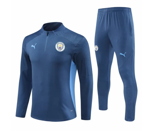 Manchester City Navy Training Technical Soccer Tracksuit 2024-25