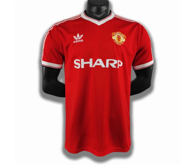 Manchester United FC Home Retro Soccer Jersey 1984 