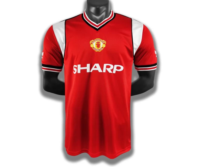 Manchester United FC Home Retro Soccer Jersey 1985 