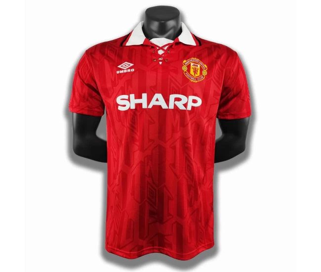 Manchester United FC Home Retro Soccer Jersey 1992-1993