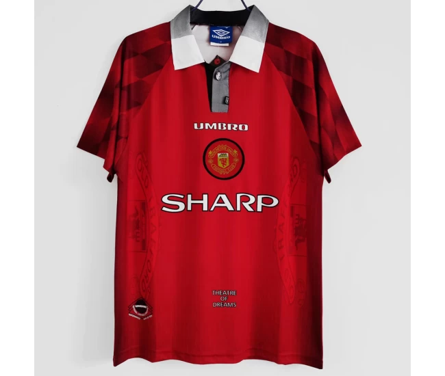 Manchester United FC Home Retro Soccer Jersey 1996-1997 