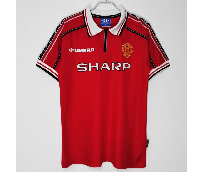 Manchester United FC Home Retro Soccer Jersey 1998-1999