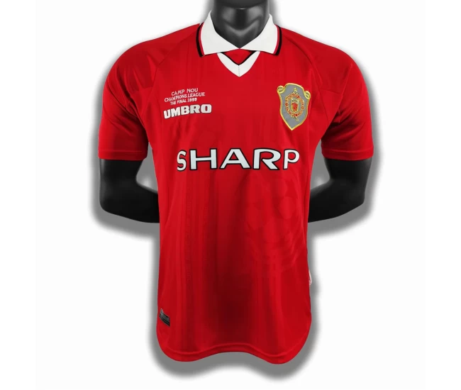 Manchester United FC Home Retro Soccer Jersey 1999-2000