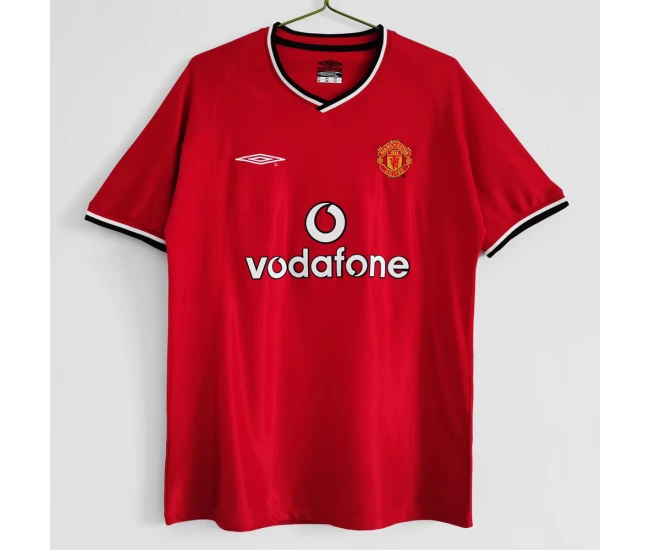 Manchester United FC Home Retro Soccer Jersey 2000-2001