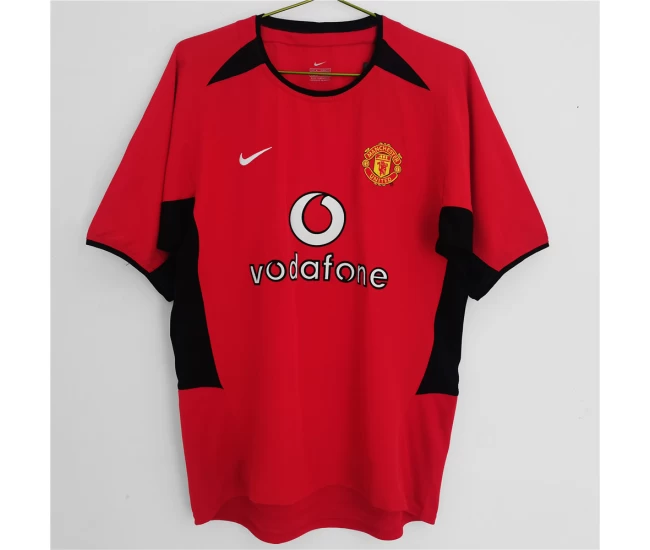 Manchester United FC Home Retro Soccer Jersey 2002-2003