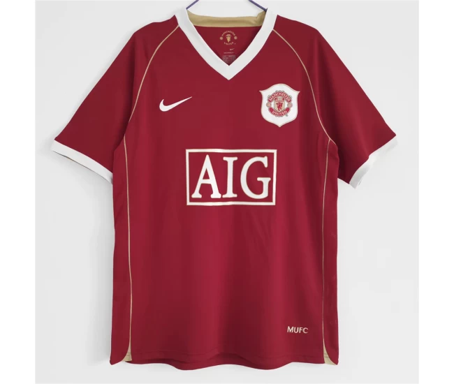 Manchester United FC Home Retro Soccer Jersey 2006-2007