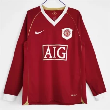 Manchester United FC Long Sleeve Home Retro Soccer Jersey 2006-2007