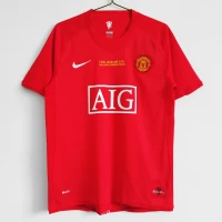 Manchester United FC Euro Home Retro Soccer Jersey 2007-2008