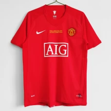 Manchester United FC Euro Home Retro Soccer Jersey 2007-2008