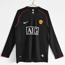 Manchester United FC Long Sleeve Away Retro Soccer Jersey 2007-2008