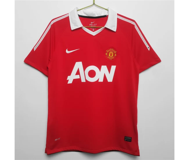 Manchester United FC Home Retro Soccer Jersey 2010-2011