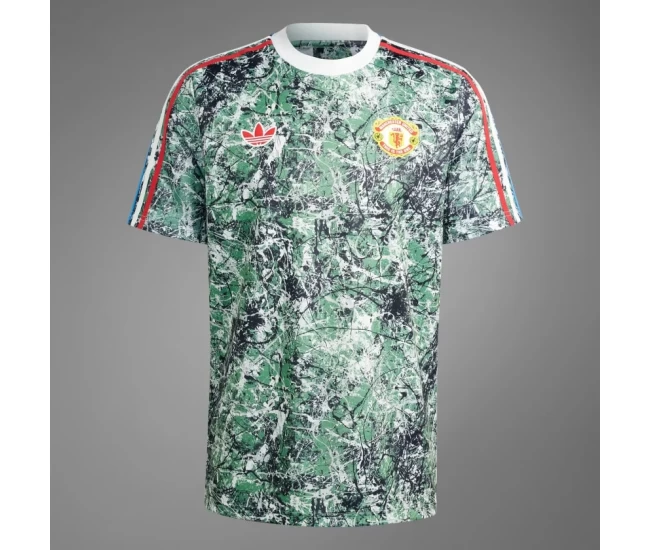 Manchester United Mens Stone Roses Originals Icon Soccer Jersey 2024