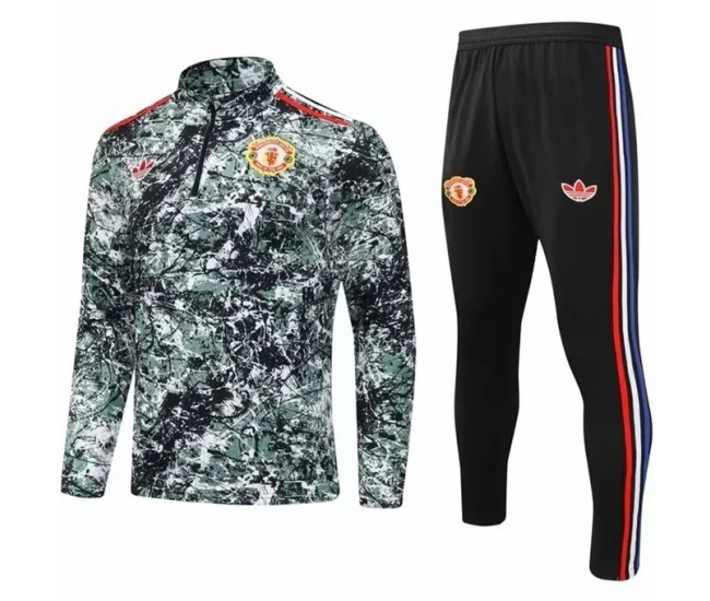 Manchester United Stone Roses Training Technical Soccer Tracksuit 2024-25