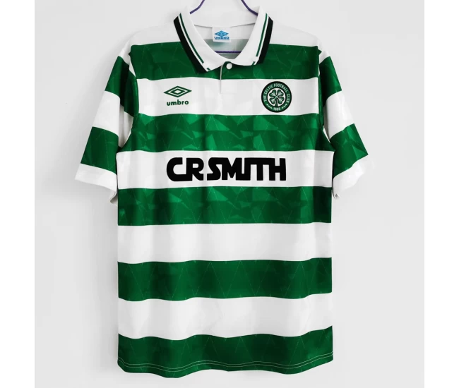 Celtic Glasgow Home Retro Soccer Jersey 1989-1991