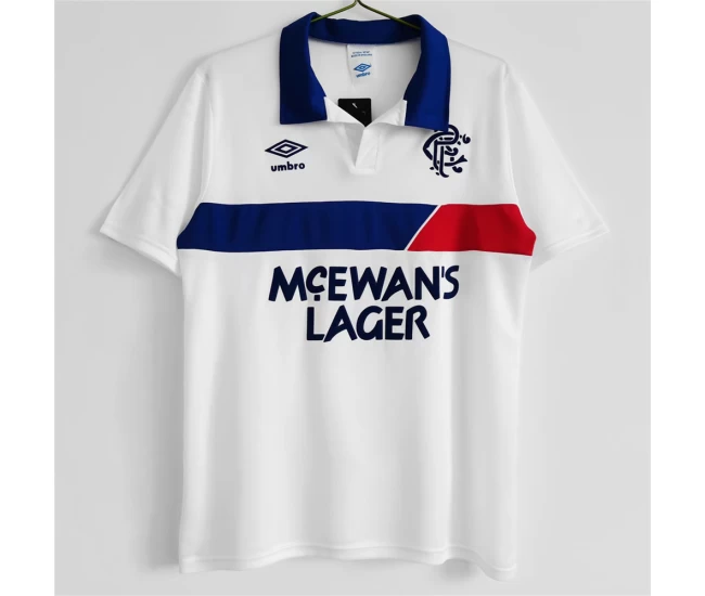 Rangers FC Away Retro Soccer Jersey 1986-1987